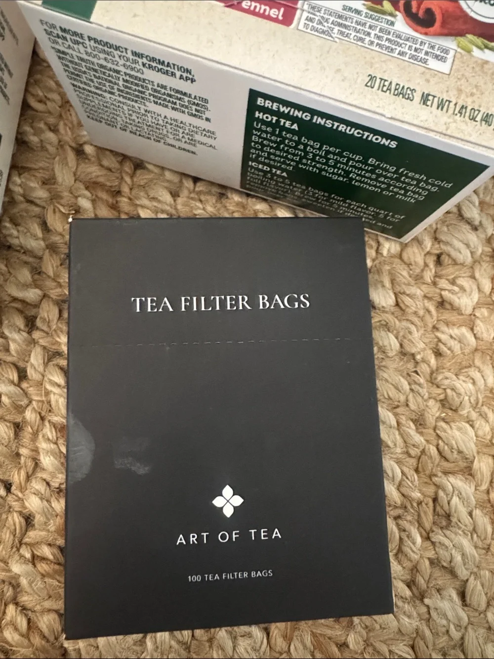 New Organic Green Tea , Throat Coat Tea , Art of Tea - Tea Filter Bags